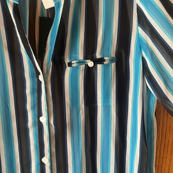 Kut From the Kloth sheer striped blouse - Picture 3 of 13